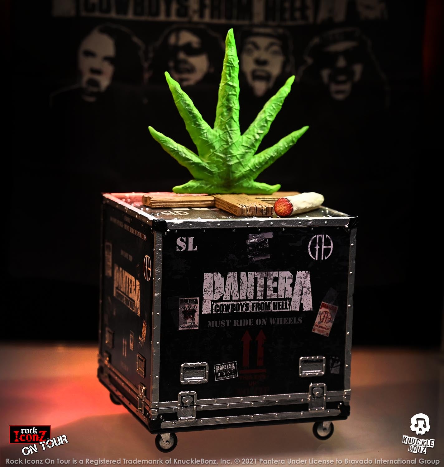 Pantera (Cowboys From Hell) Road Case KnuckleBonz Statue